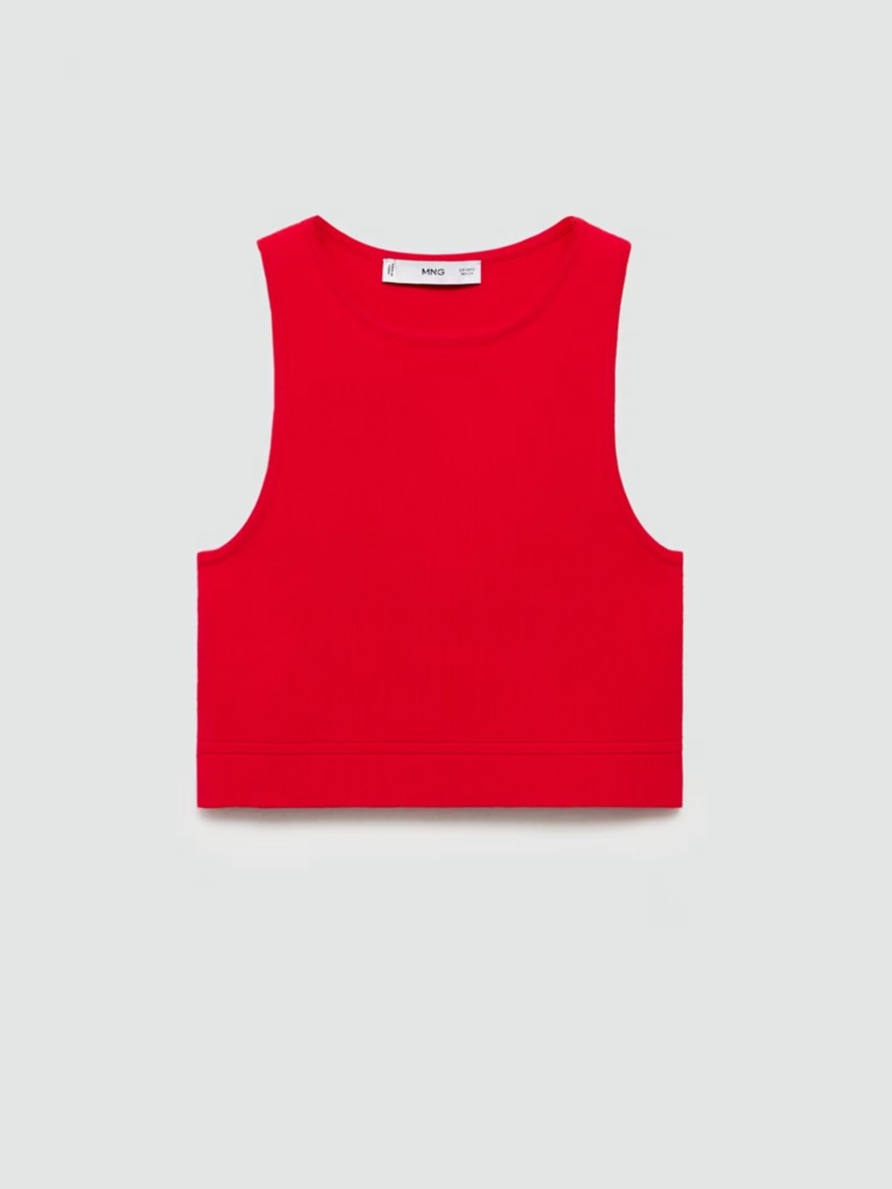 Mango Red Sleeveless Cropped Tank NWT - Picture 2 of 7